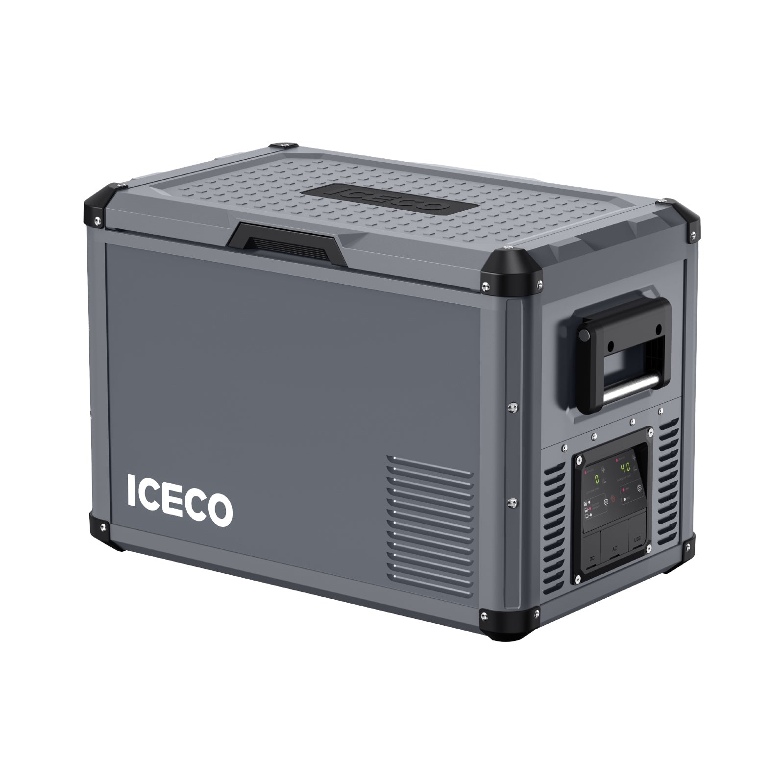 47.5QT VL45ProD-Gray Dual Zone Upgrade Portable Fridge Freezer | ICECO