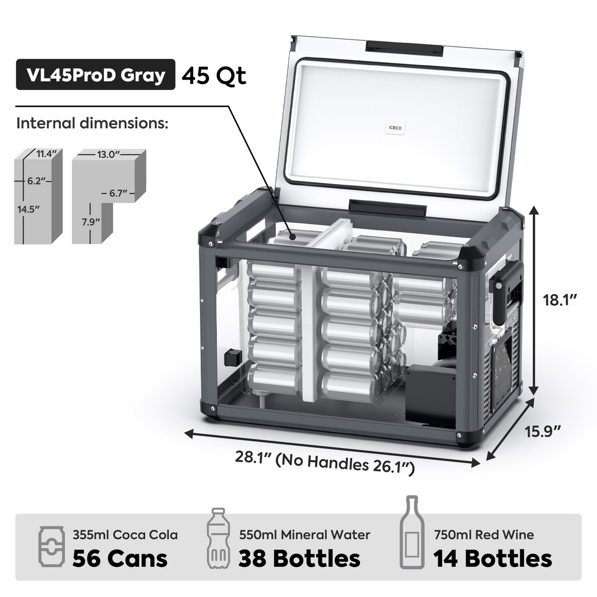 VL45ProD Dual Zone Portable Freezer | ICECO | 45 LT - image 6