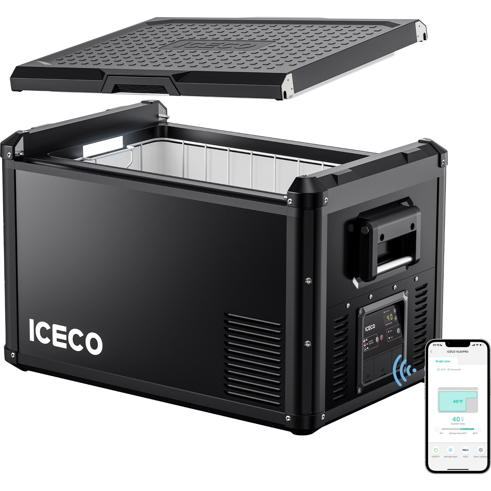 63.4QT VL60ProS Single Zone Portable Fridge Electric Cooler | ICECO