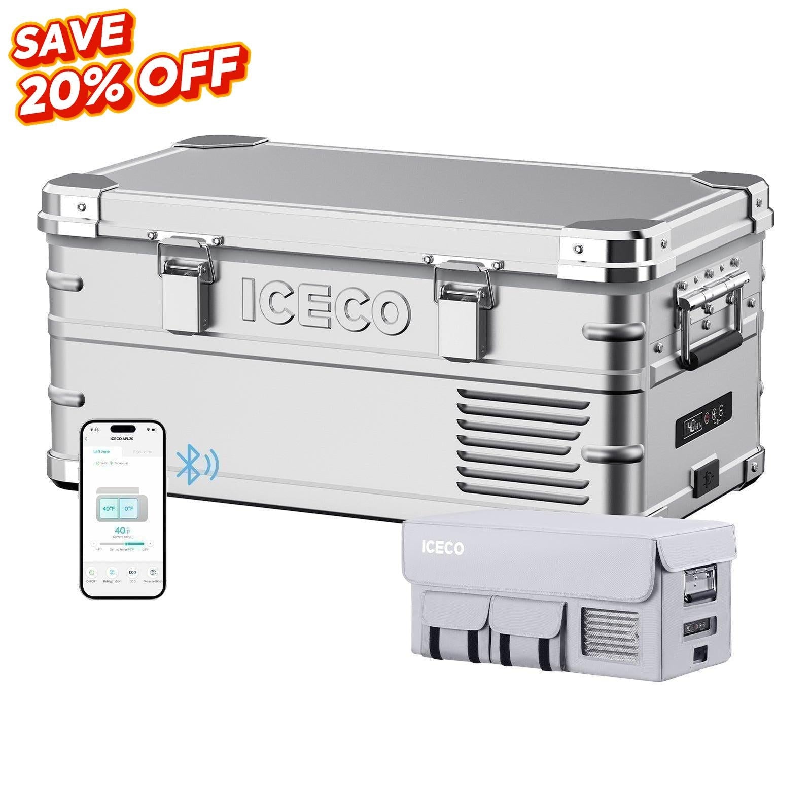21QT APL20 Light Duty Single Zone Aluminum Freezer With Cover | ICECO