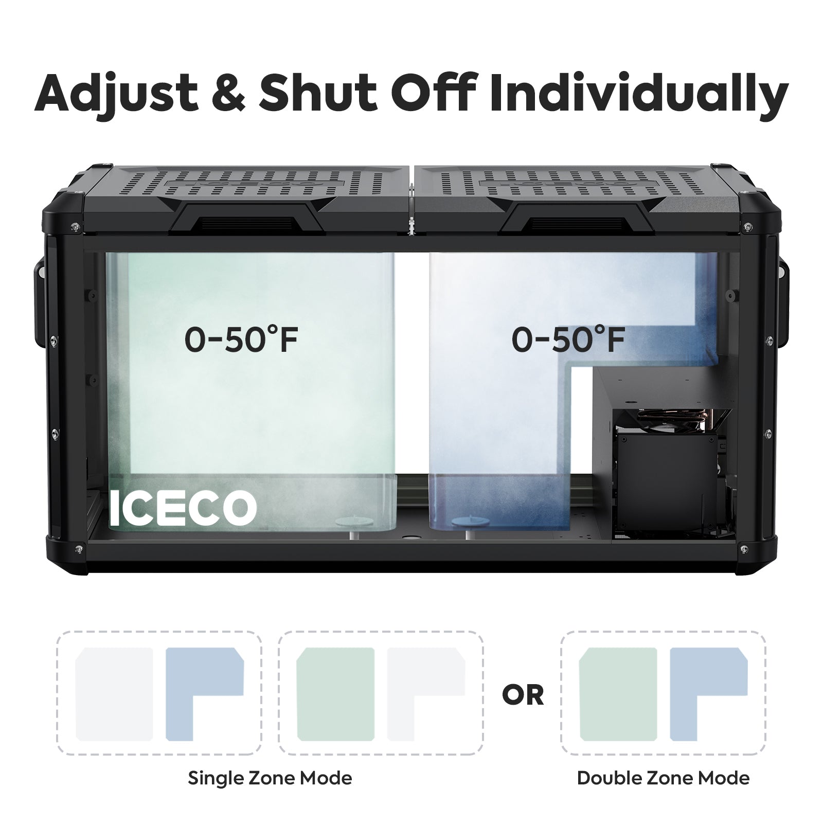 79.2QT VL75ProD 12V Heavy Duty Fridge Freezer With Ice Tray| ICECO
