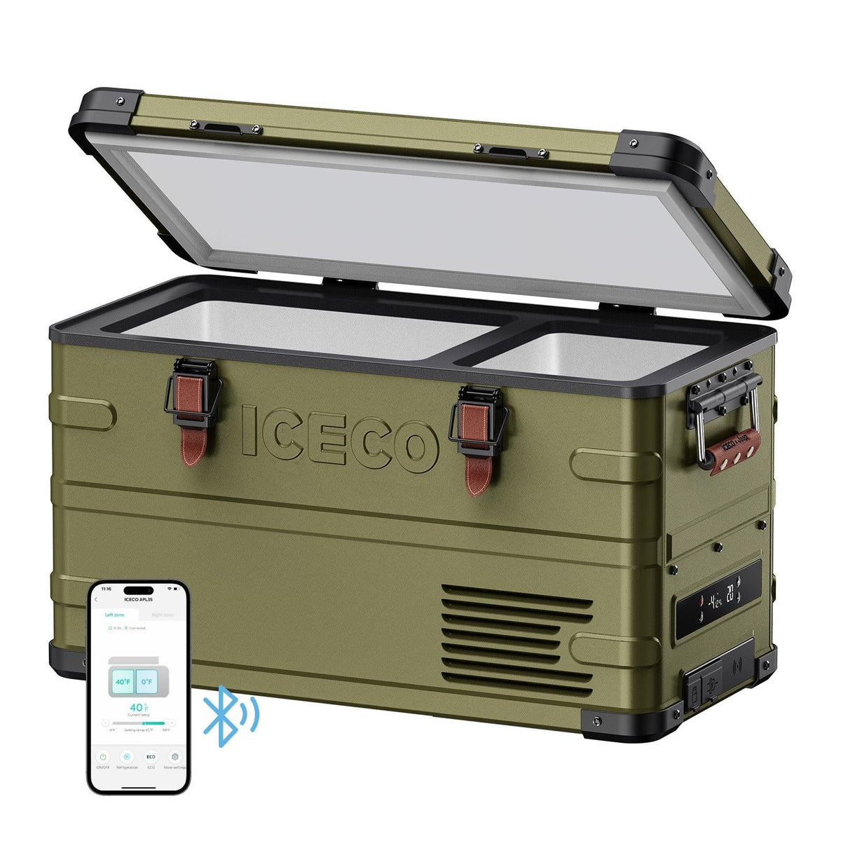 Jeep APL35 Dual Zone Portable Freezer | ICECO | 37 QT