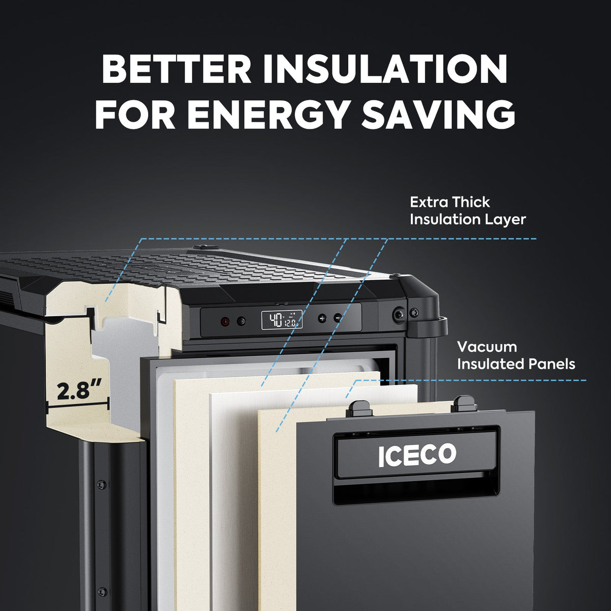 VL45Plus Single Zone 3-Way Access Portable Freezer | ICECO | 44 QT - image 7