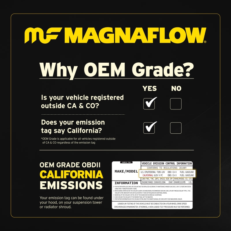 MagnaFlow Direct Fit Catalytic Converter 2013 Cadillac ATS 2.0L