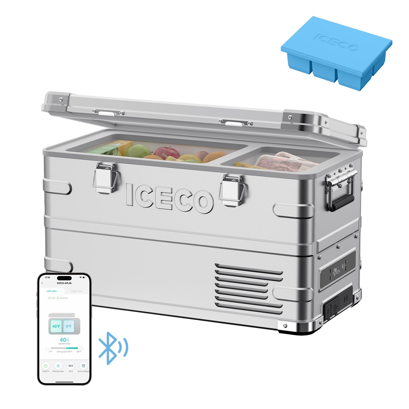 37QT APL35 Ultralight Aluminum Freezer With Ice Tray | ICECO
