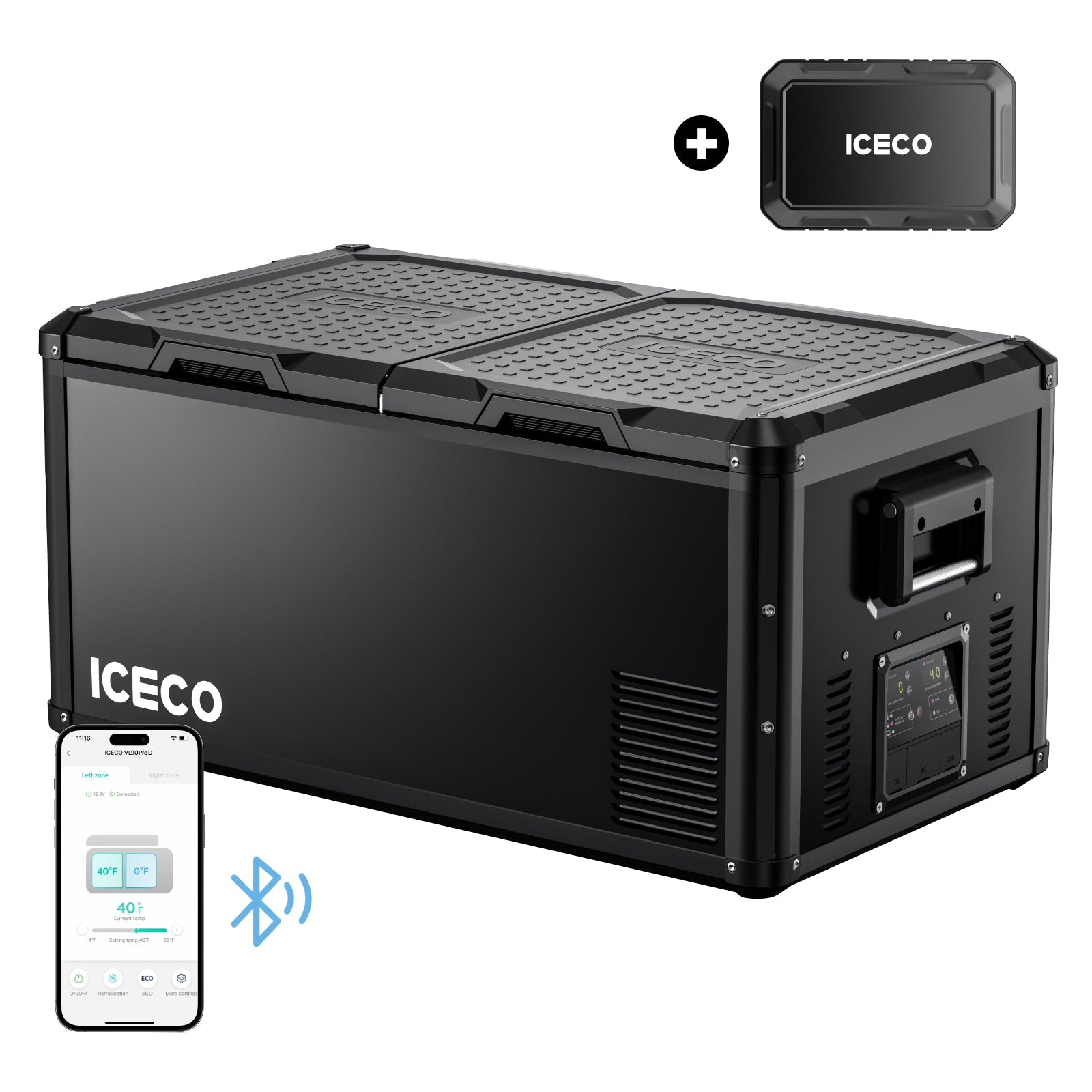 95QT VL90ProD Dual Zone RV 12 volt Fridge Freezer | ICECO