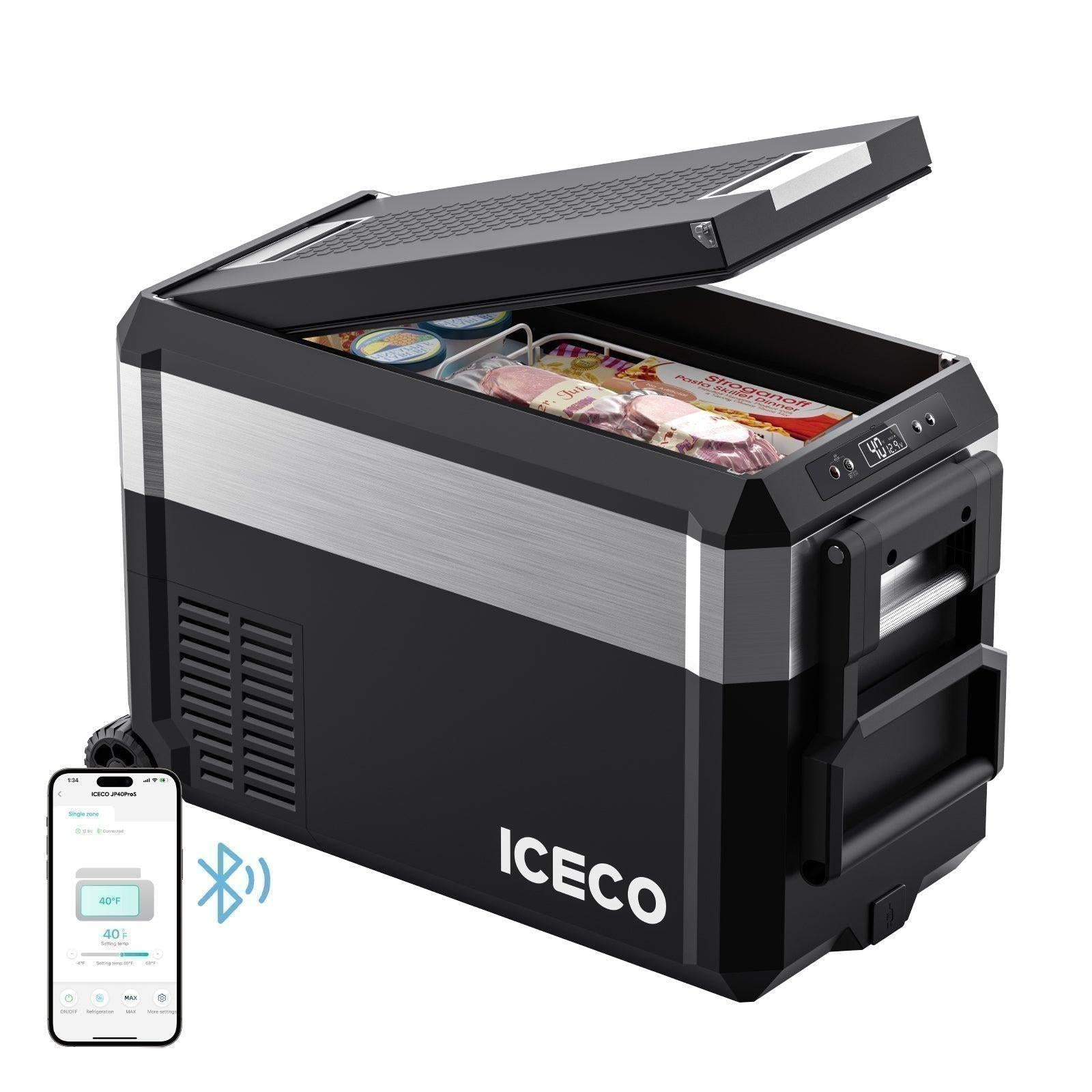JP Pro Series 40/50QT Wheeled Portable Freezer Car Fridge With Cover | ICECO