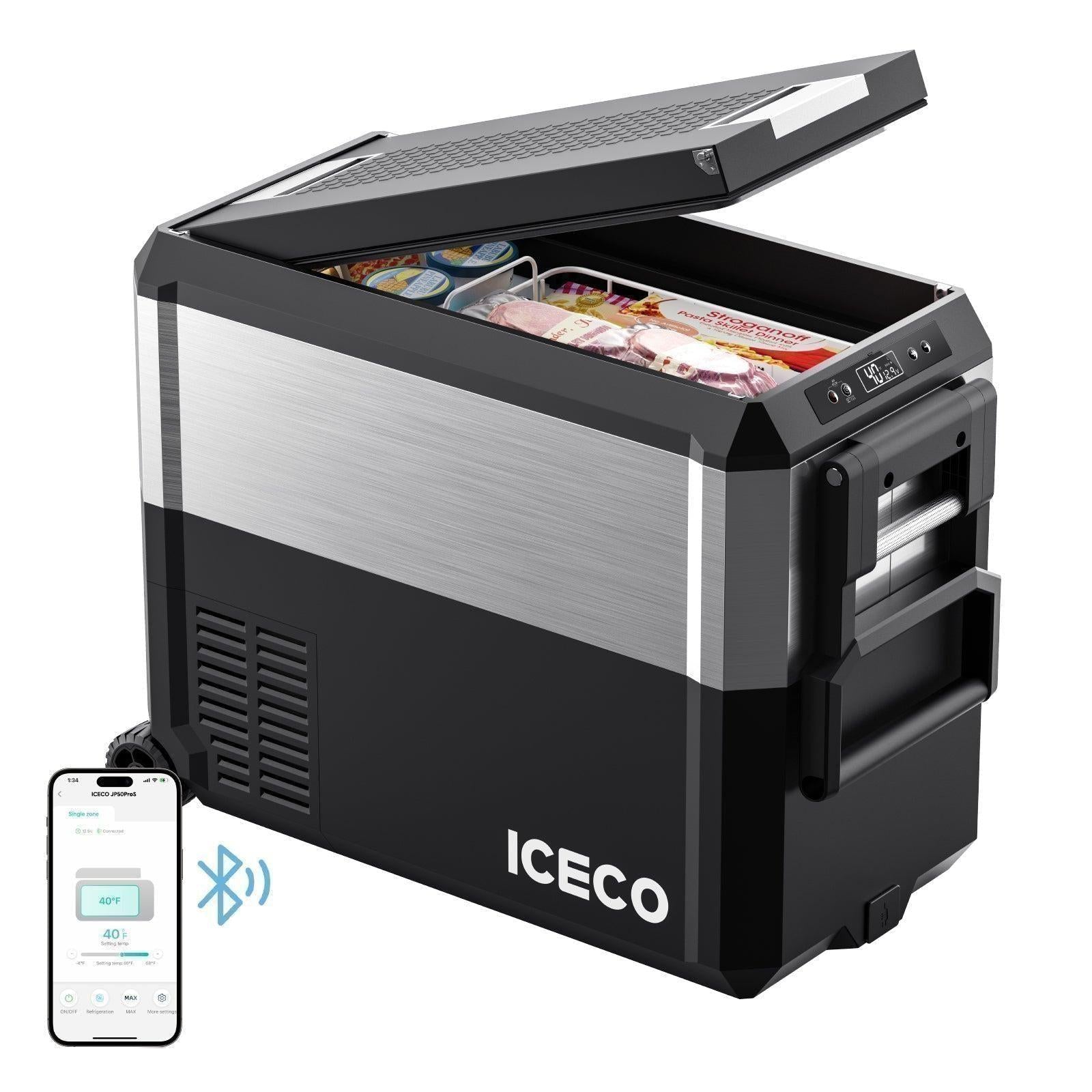 JP Pro Series 40/50QT Wheeled Portable Freezer Car Fridge With Cover | ICECO