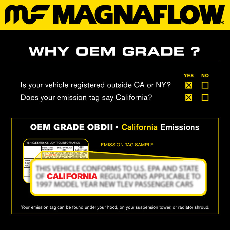 MagnaFlow Direct Fit Catalytic Converter 2013 Cadillac ATS 2.0L