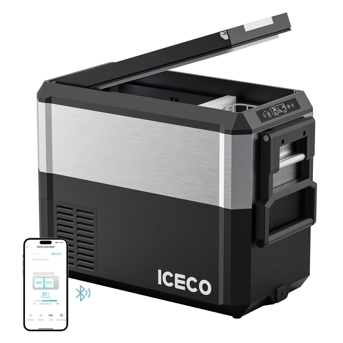 JP50 Pro Dual Zone Wheeled Portable Cooler | ICECO | 51 QT