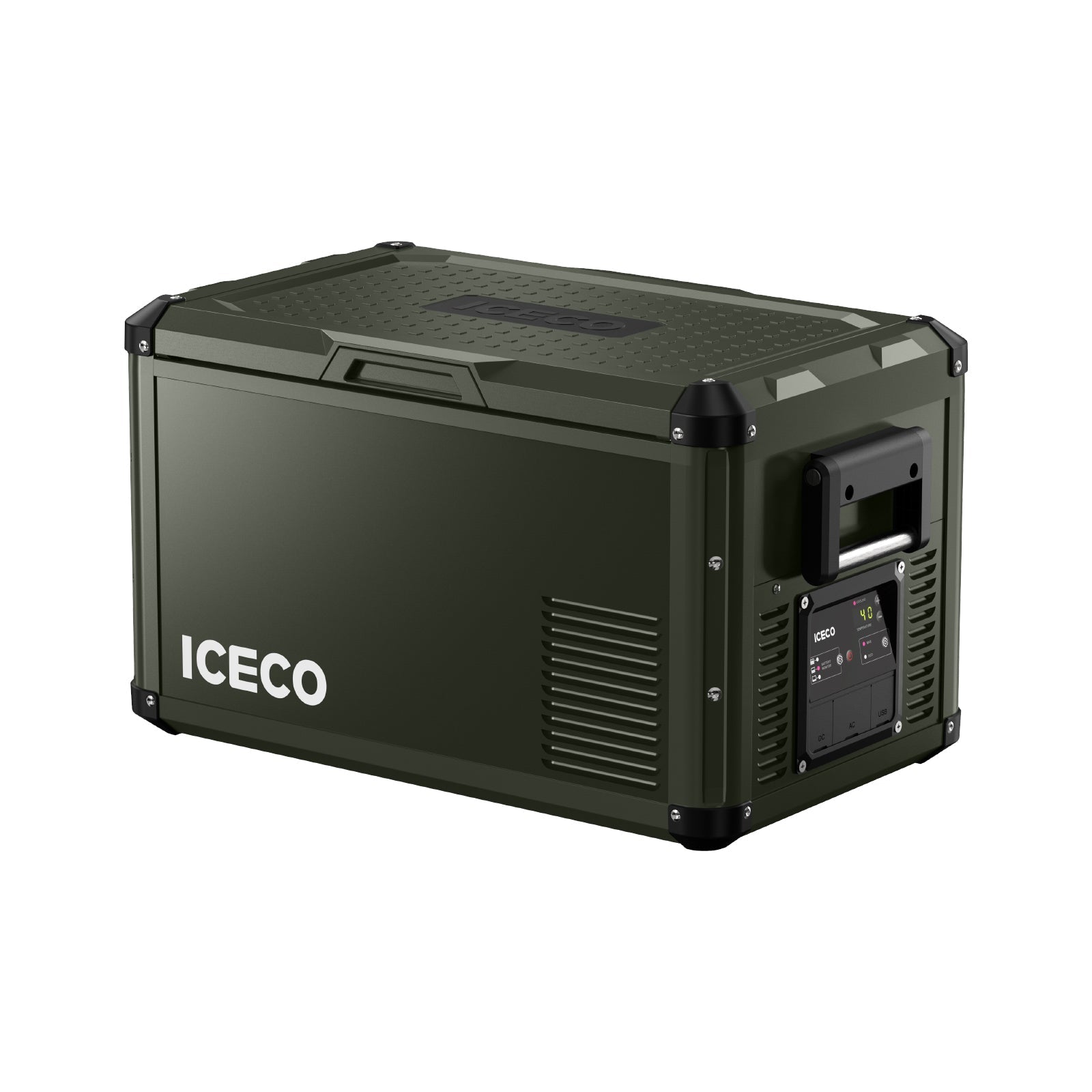 NEW！37QT VL35ProS Olive 12V Metal Single Zone Fridge Freezer | ICECO