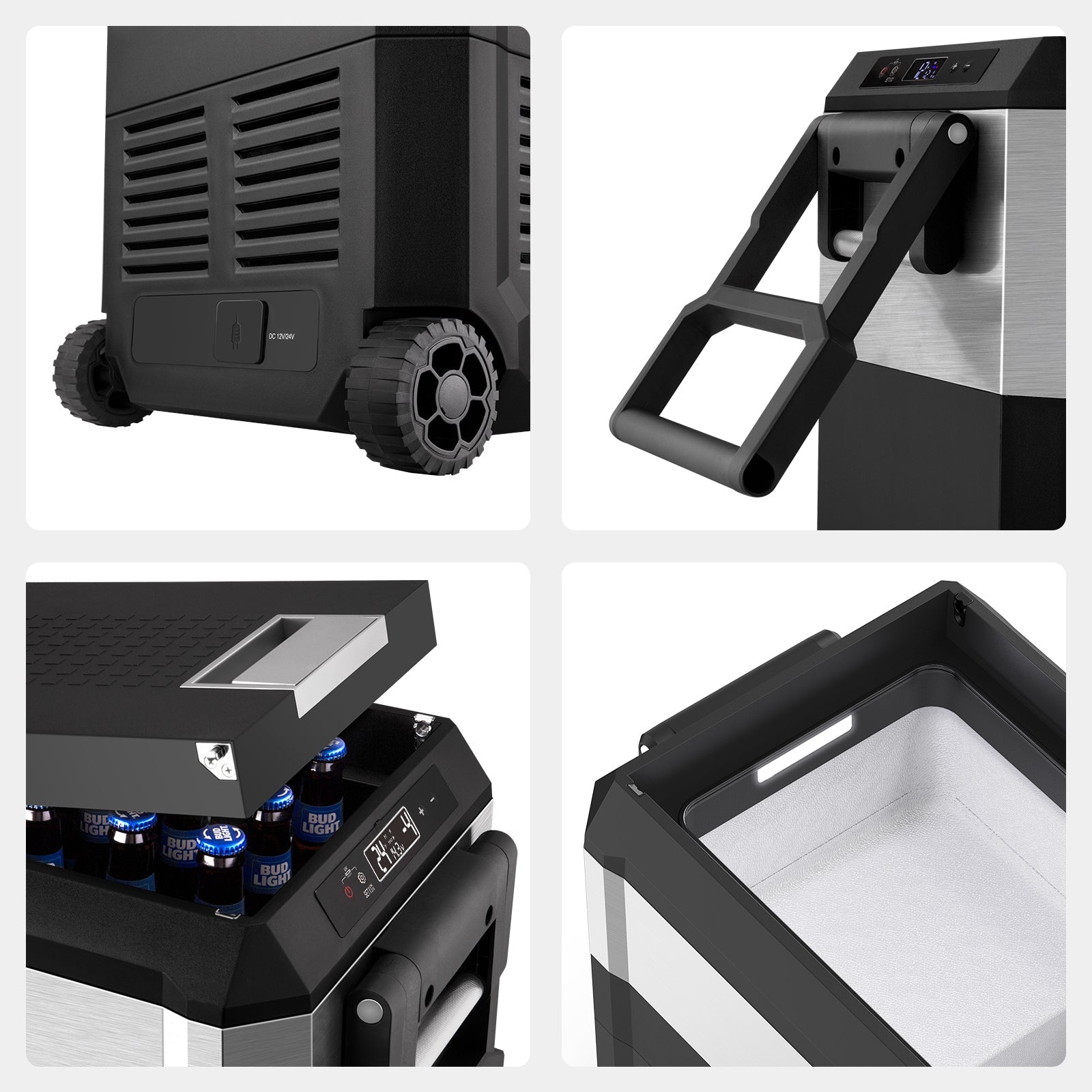 JP40Pro Wheeled Portable Freezer with Magnetic Battery | ICECO