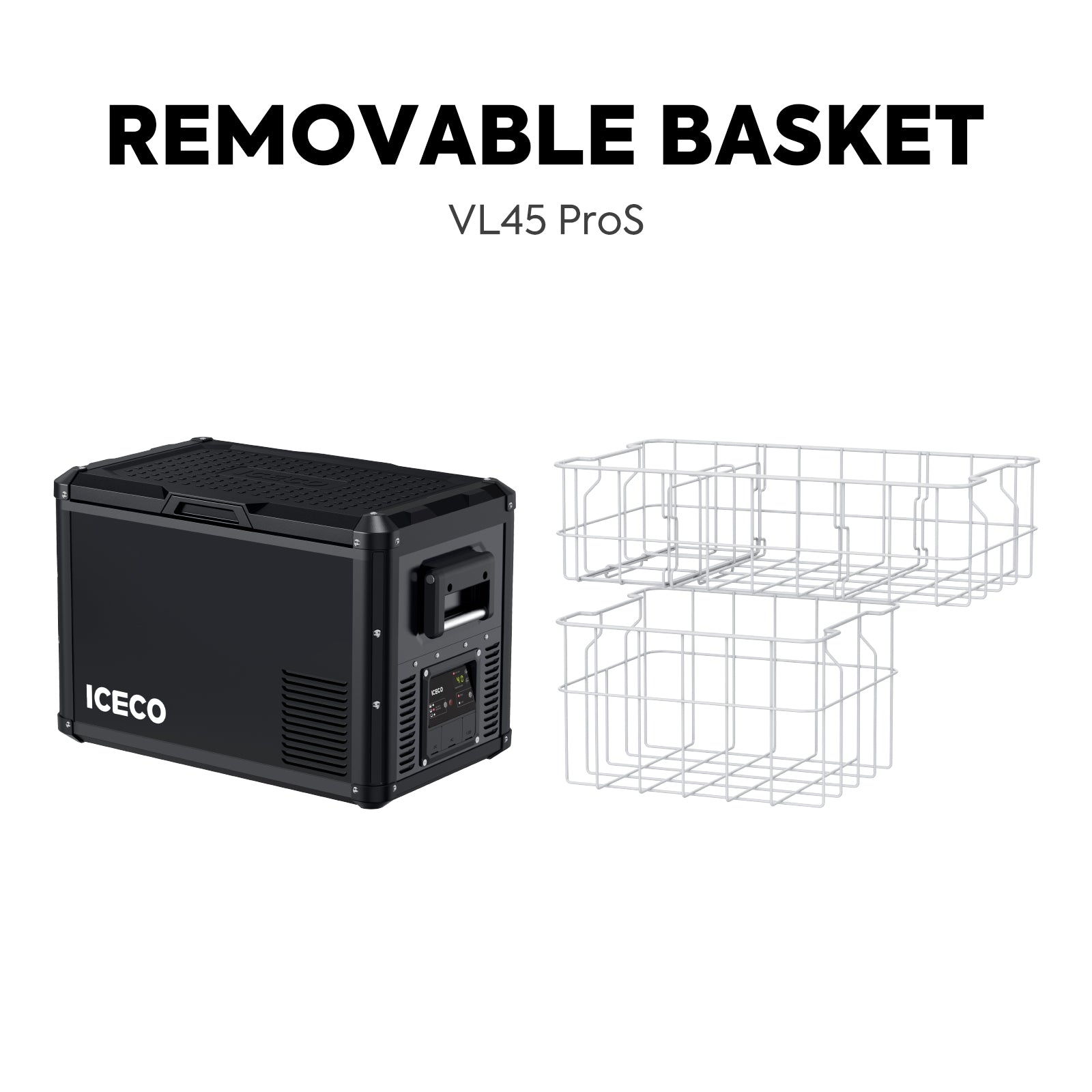 47.5QT VL45ProS Portable Single Zone Fridge With Magnetic Power Bank | ICECO
