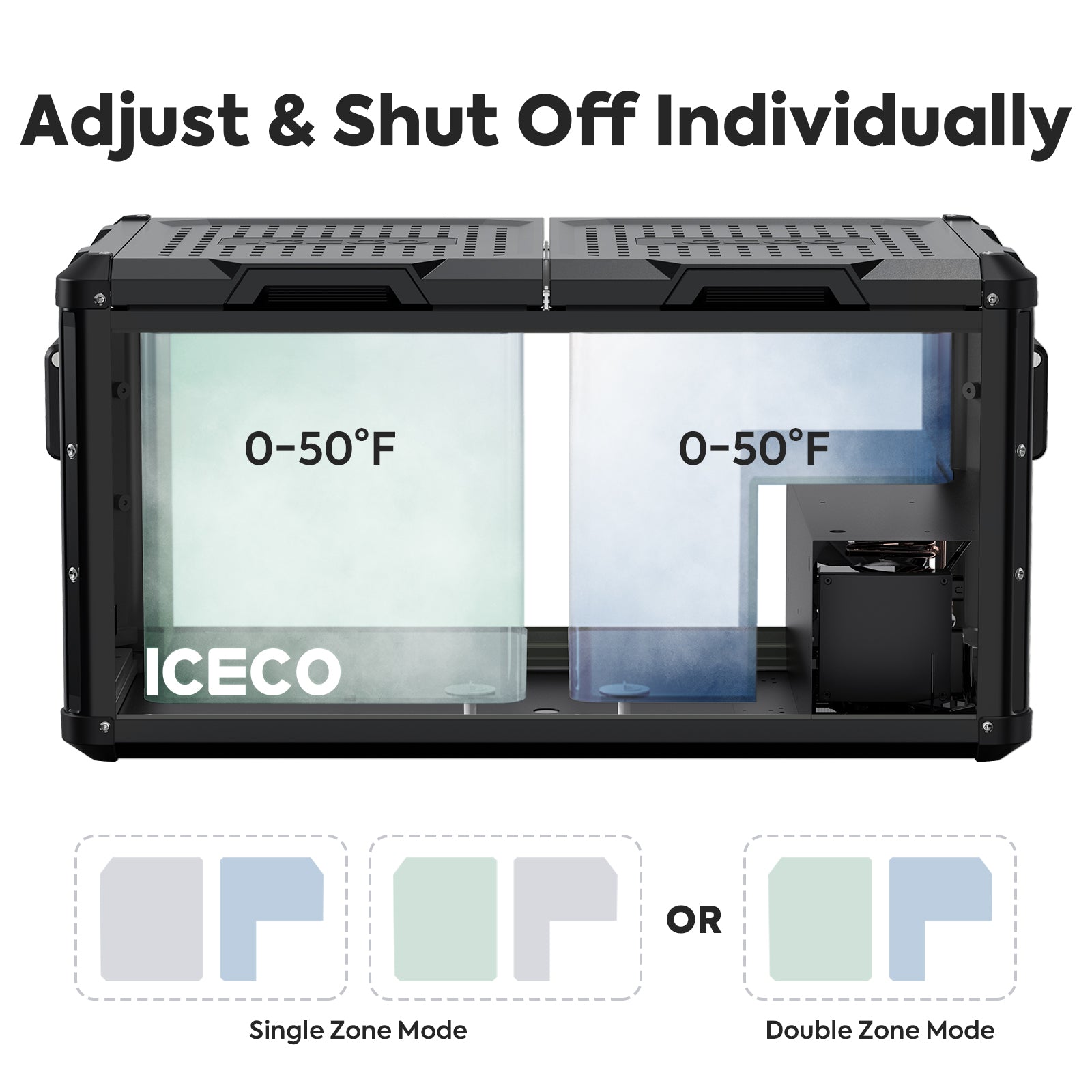 95QT VL90ProD Dual Zone RV 12 volt Fridge Freezer | ICECO