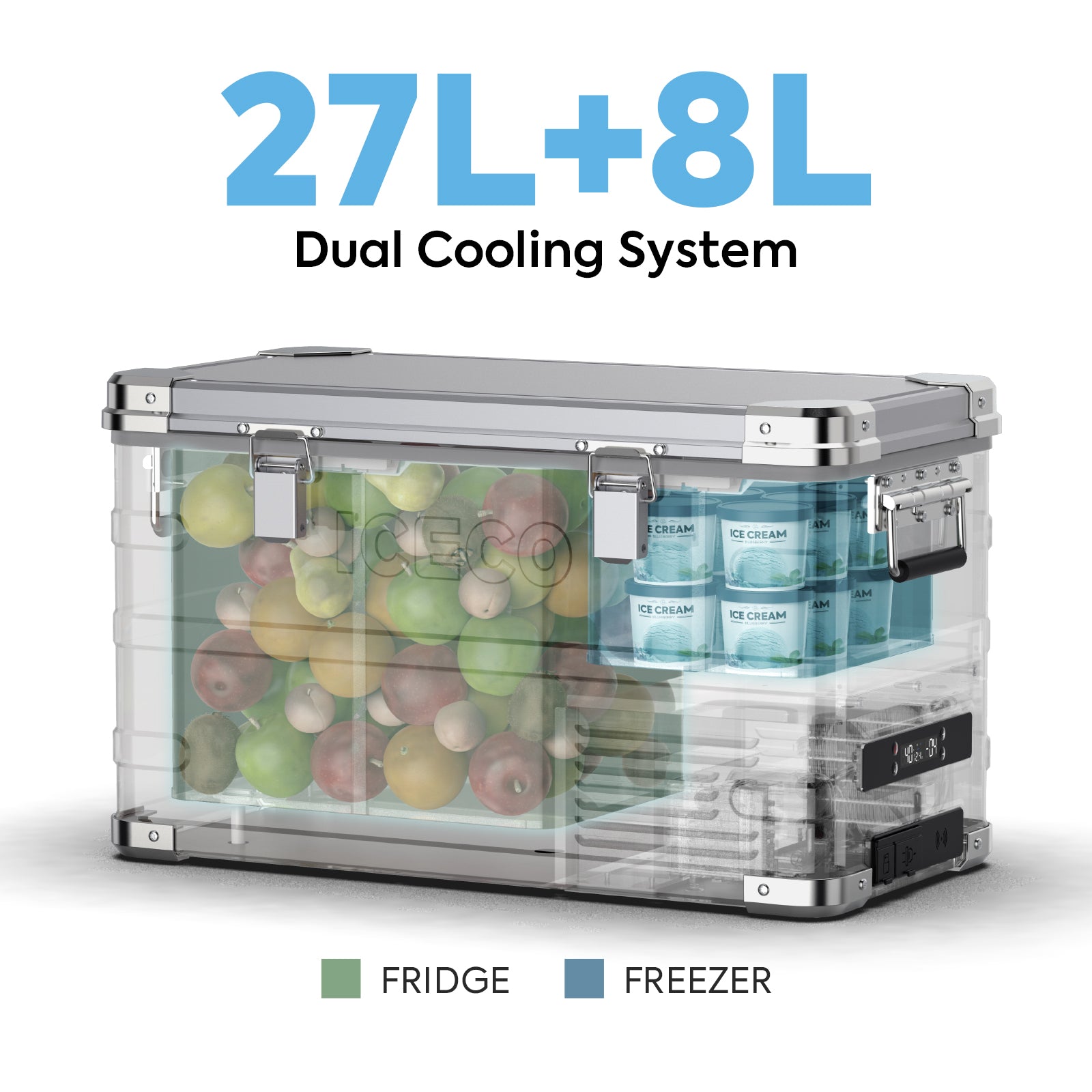 37QT APL35 Ultralight Dual Zone Aluminum Freezer | ICECO