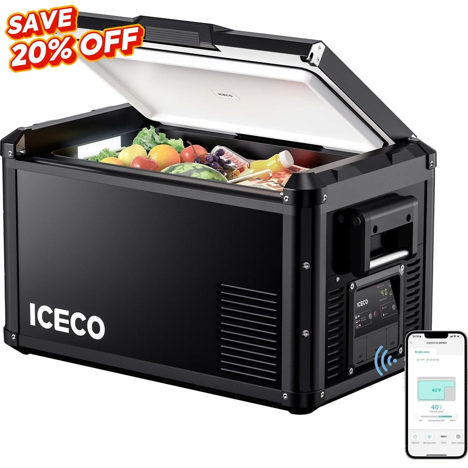 37QT VL35ProS Single Zone Portable Fridge Freezer | ICECO