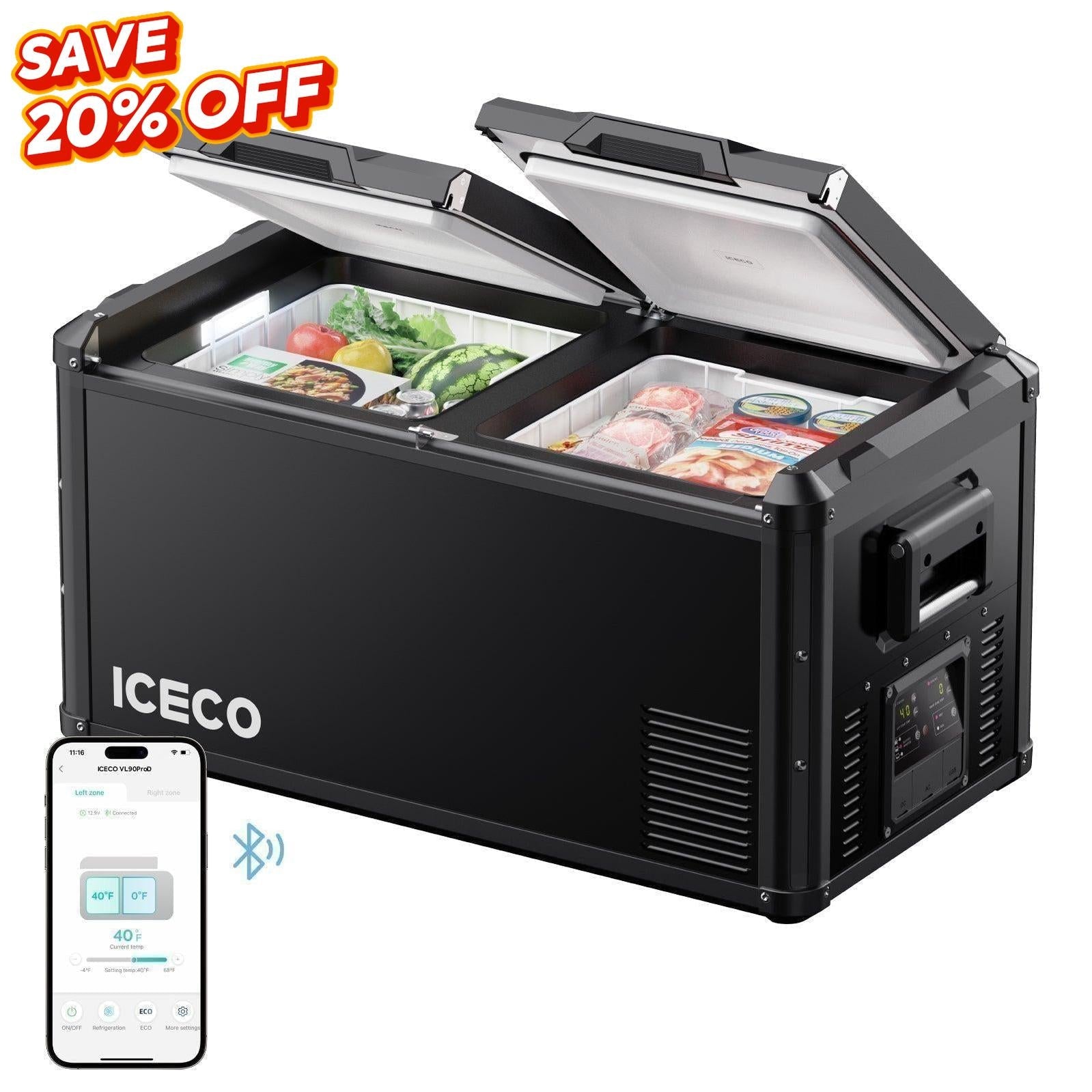 79.2QT VL75ProD 12V Heavy Duty Fridge Freezer| ICECO